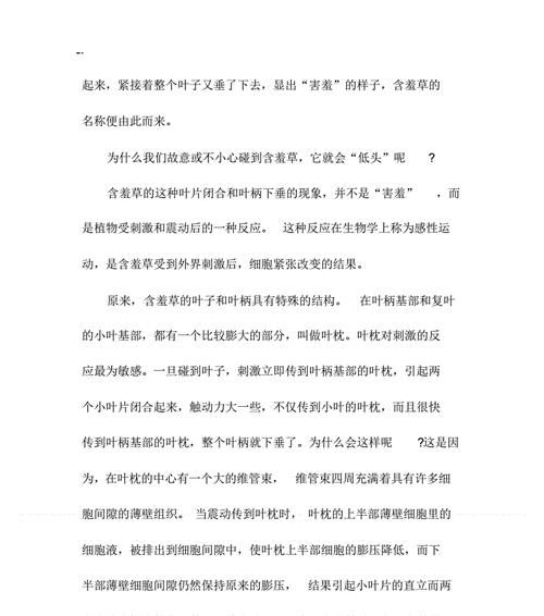 情窦初开的少年，寻找含羞草的秘密，他会发现什么（情窦初开的少年）